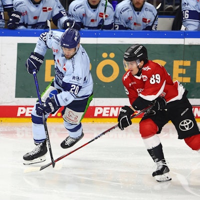 MacLeod während eines Spiels der Kölner Haie gegen Straubing.