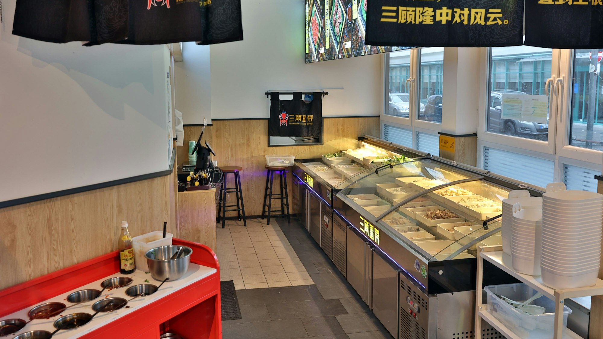 Ein Blick in das chinesische Restaurant „San Gu Mao Cei“.