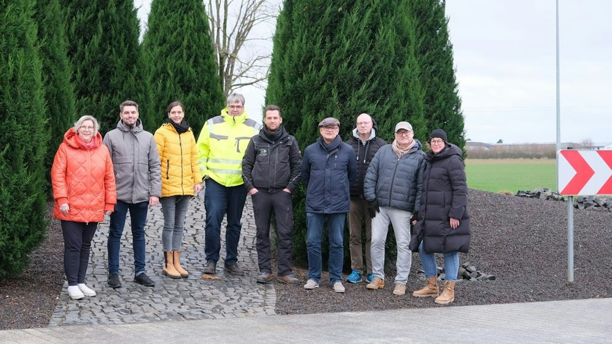 Abnahme Kreisverkehrsplatz Wsisttal Essig