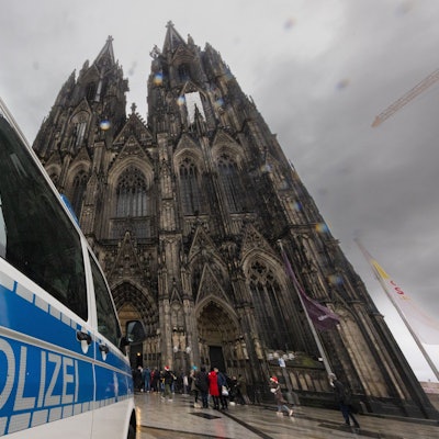 Der Kölner Dom stand zum Jahreswechsel unter Polizeischutz.
