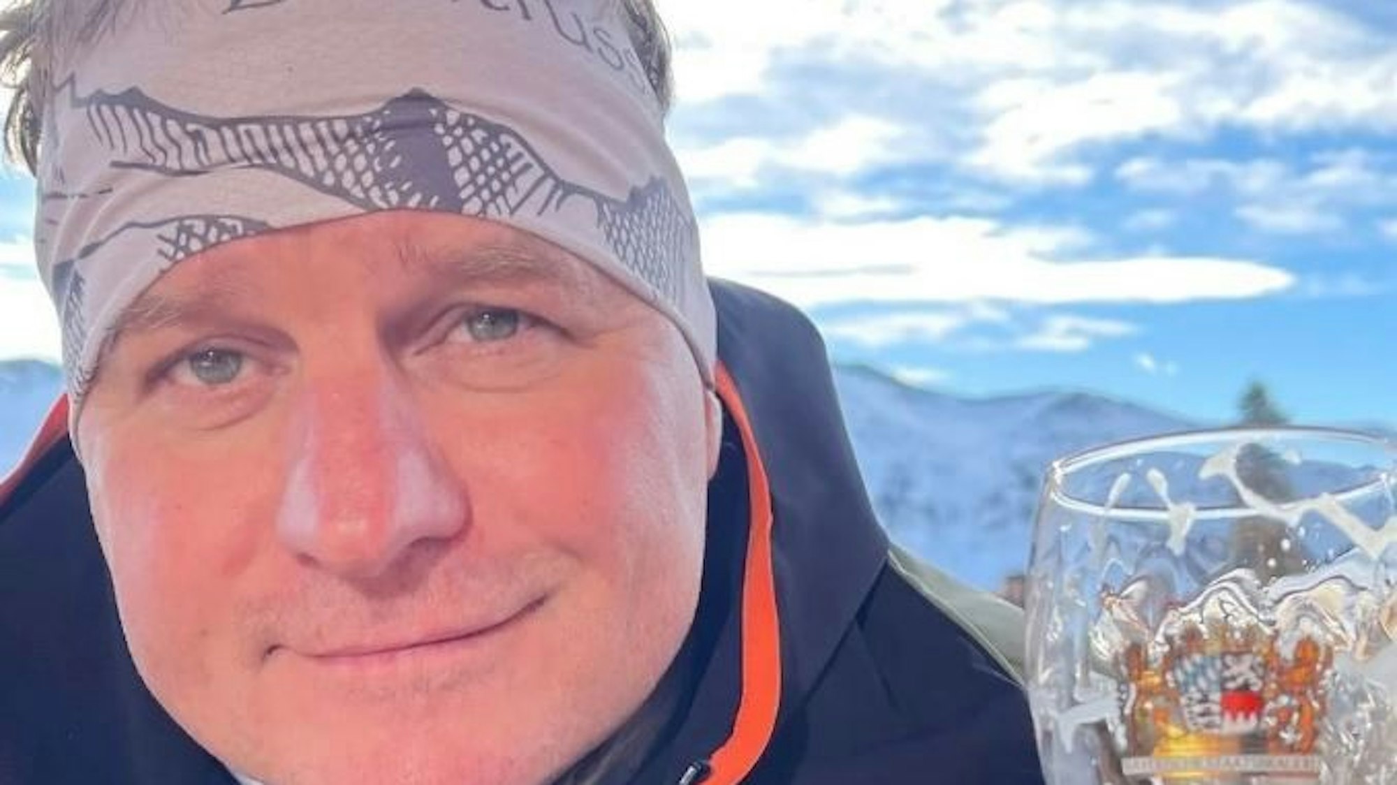 Steffen Baumgart ohne Bart auf Instagram.