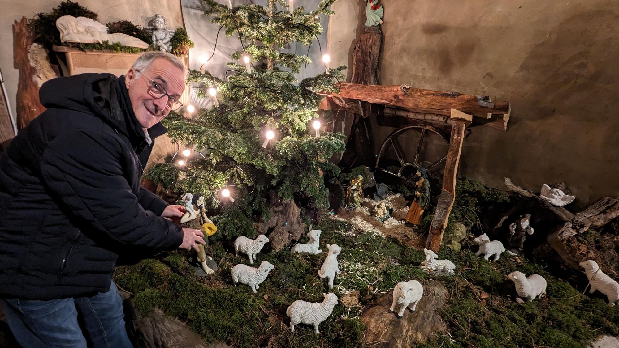 Außenkrippe in Kall-Golbach von Alfons (Foto) und Anita Klöcker.