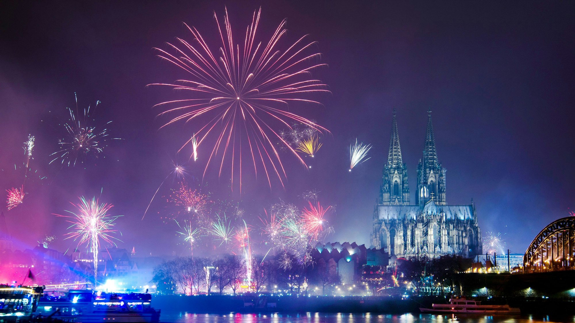 Silvester in Köln.