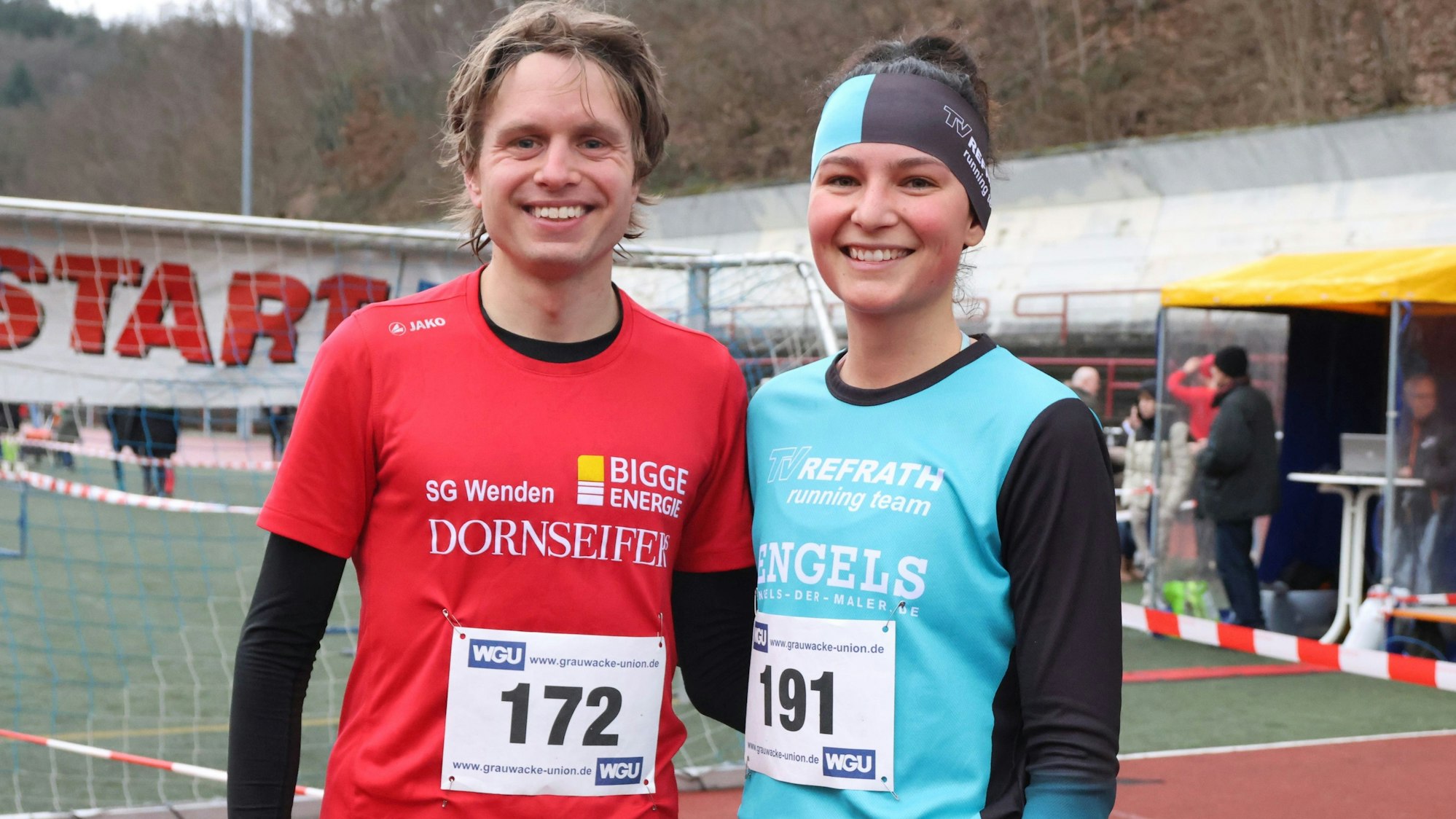 Bild der Sieger nach dem Zieleinlauf