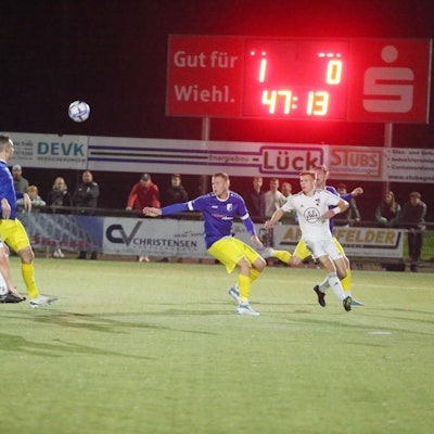 Szene aus einem Fußballspiel
