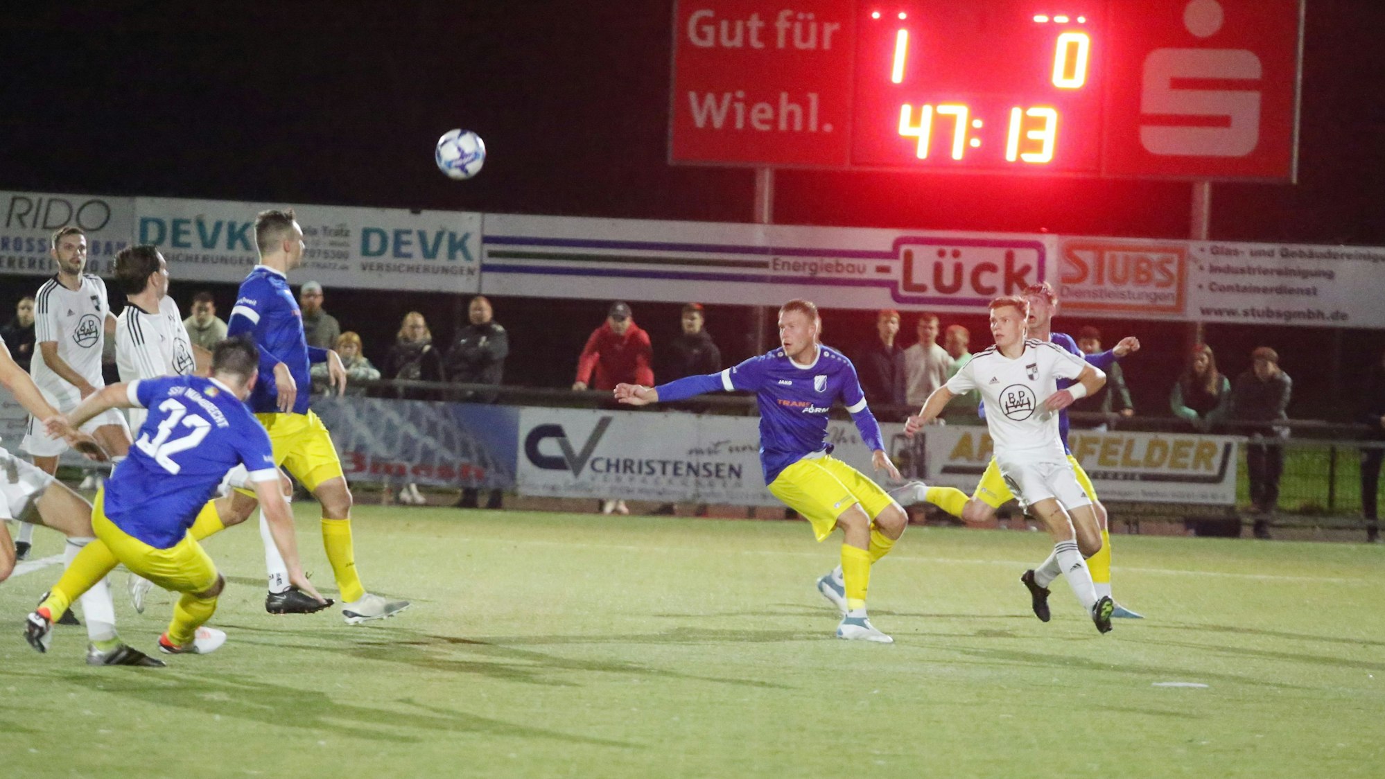 Szene aus einem Fußballspiel
