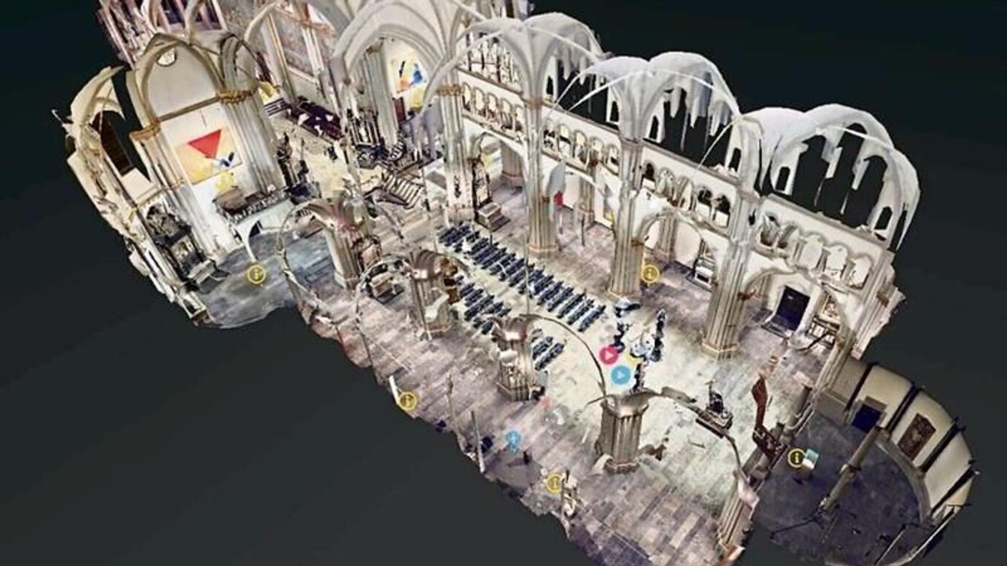 Ein Dollhouse ist das Eröffnungsbild zur „Reise“ in die virtuelle Welt des Bonner Münsters.
