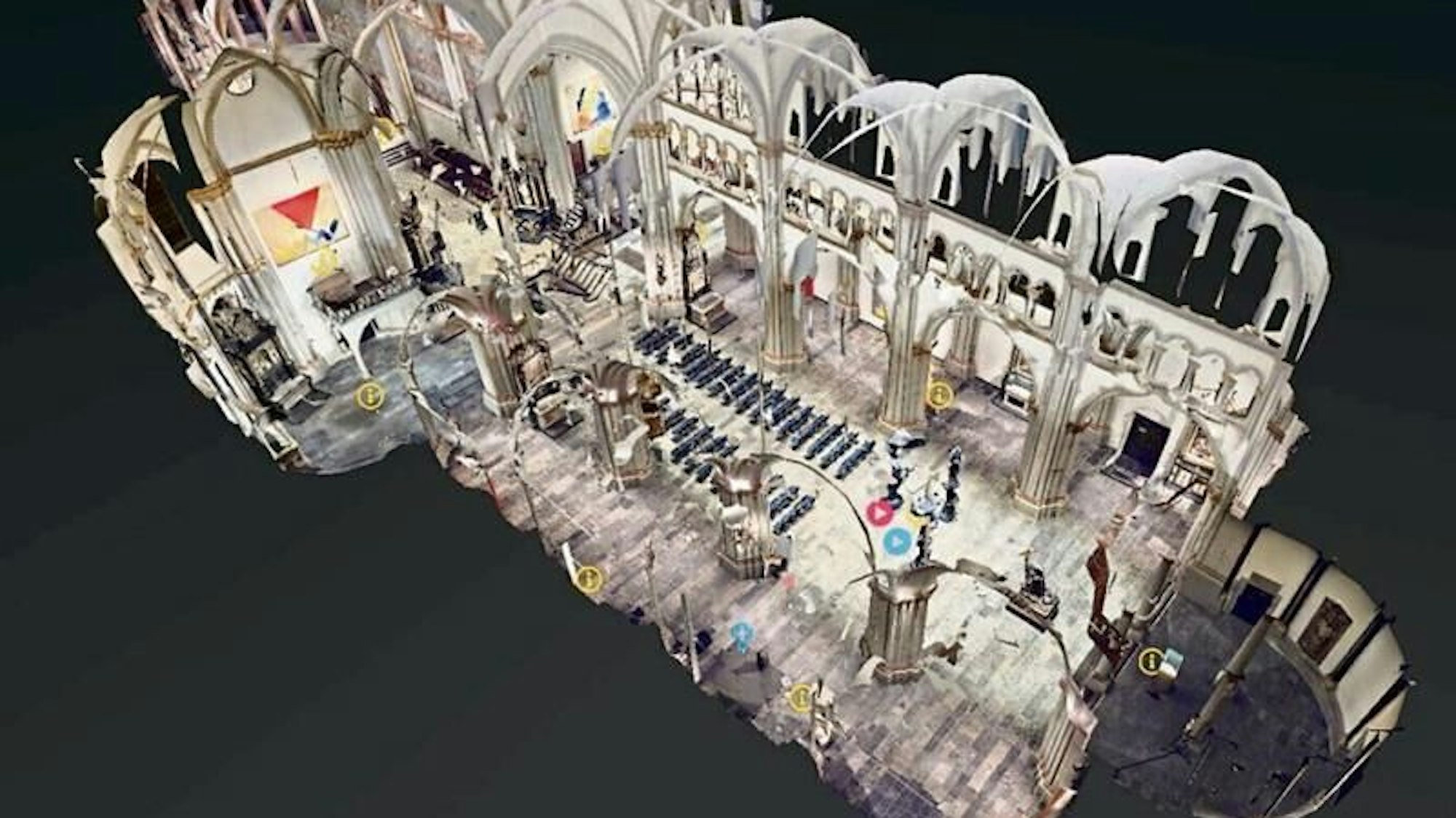 Ein Dollhouse ist das Eröffnungsbild zur „Reise“ in die virtuelle Welt des Bonner Münsters.