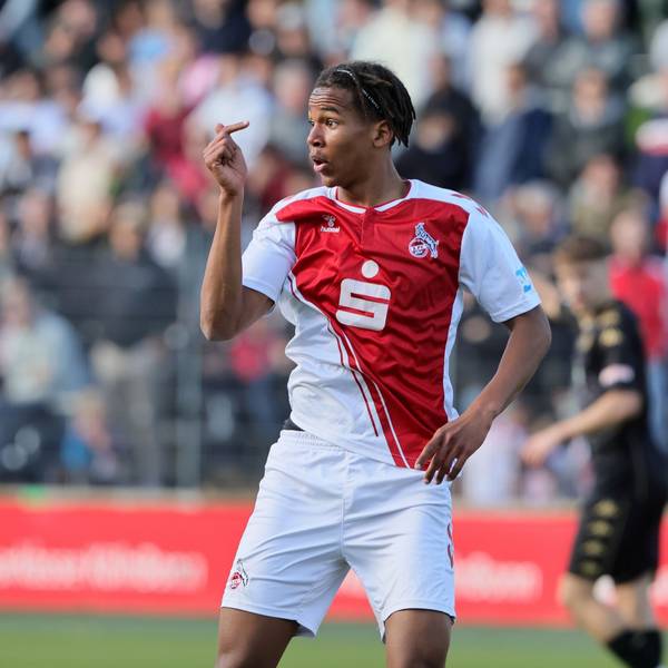 1.FC Köln U19 vs. FSV Mainz 05 U19, A Junioren Bundesliga, Halbfinal Rückspiel um die Deutsche Meisterschaft, Youssoupha Niang (1.FC Köln), 14.04.2023, Bild: Herbert Bucco