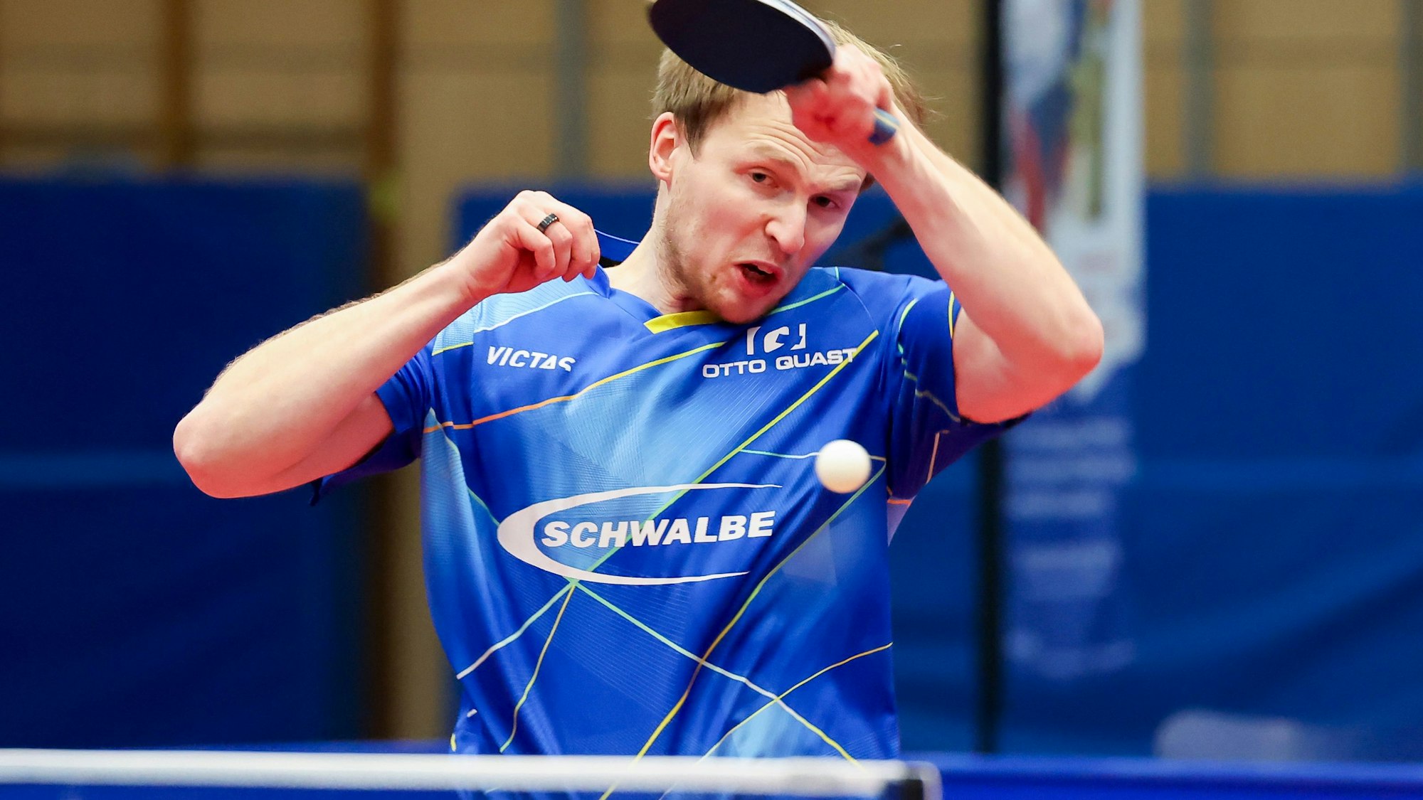 Spielszene aus der Tischtennis-Bundesliga