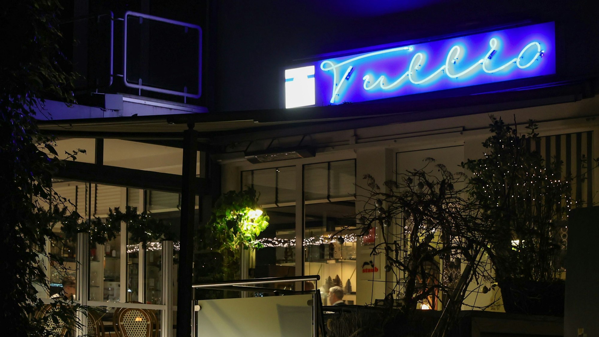 Eingang des Restaurants Tullio in Köln Marienburg