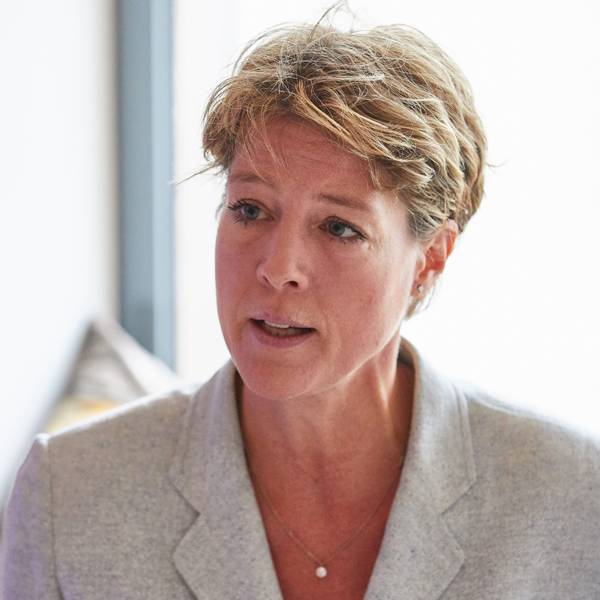 Christina Block, Unternehmerin, aufgenommen bei einem Pressegepräch.