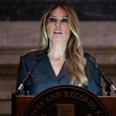 Melania Trump bei ihrem letzten öffentlichen Auftritt am 15. Dezember. Die Frau von Donald Trump fehlte zuletzt bei mehreren Terminen. (Archivbild)