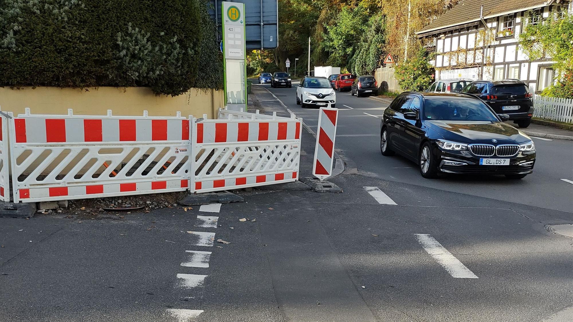 Für die Initiative Velocity sind viele Baustellen in Rösrath für Radfahrer gefährlich.