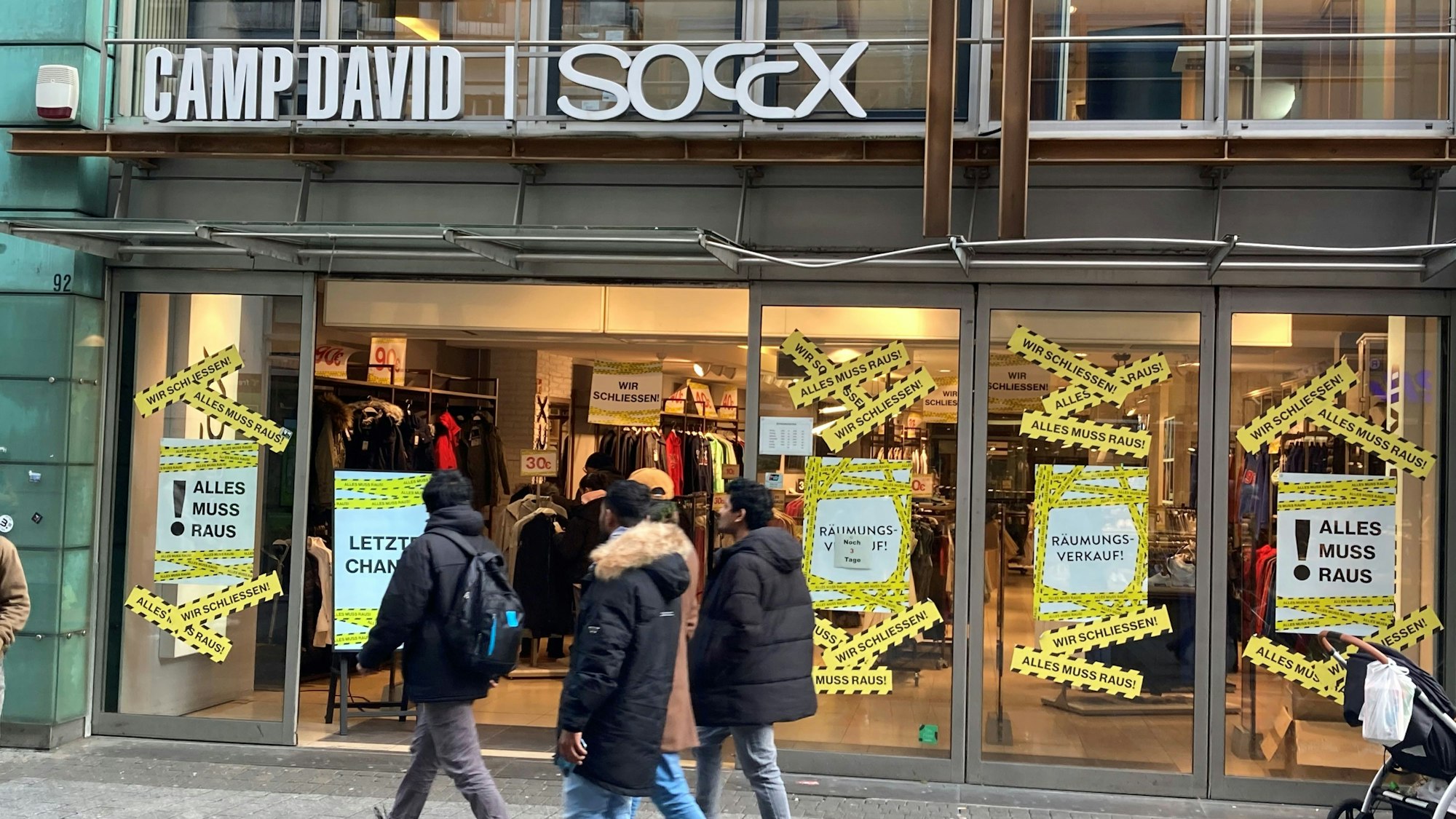 Zum 15. Januar schließt Camp David auf der Hohe Straße.