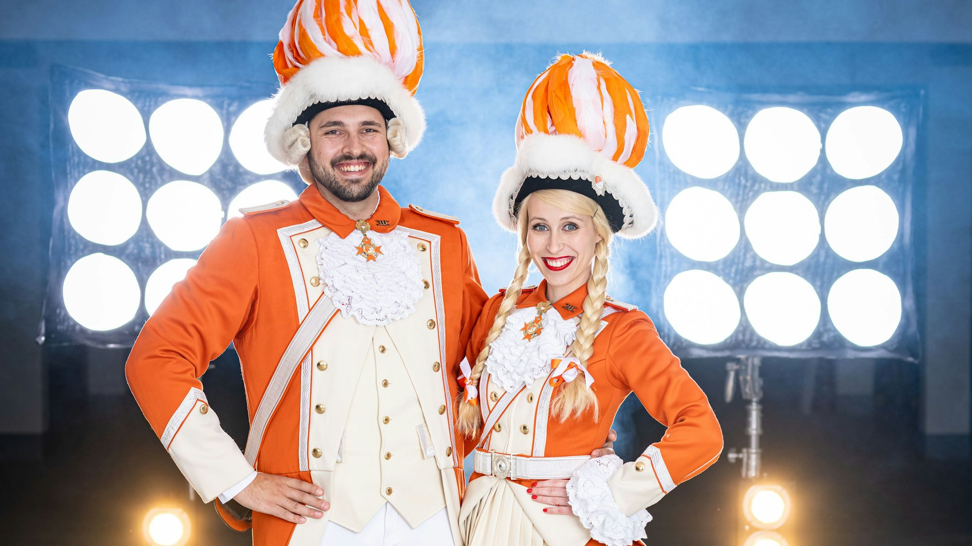 Svenja Klupsch und Dennis Wilske von der Nippeser Bürgerwehr landen bei der Rundschau-Tanzpaarwahl 2024 auf dem zweiten Platz.