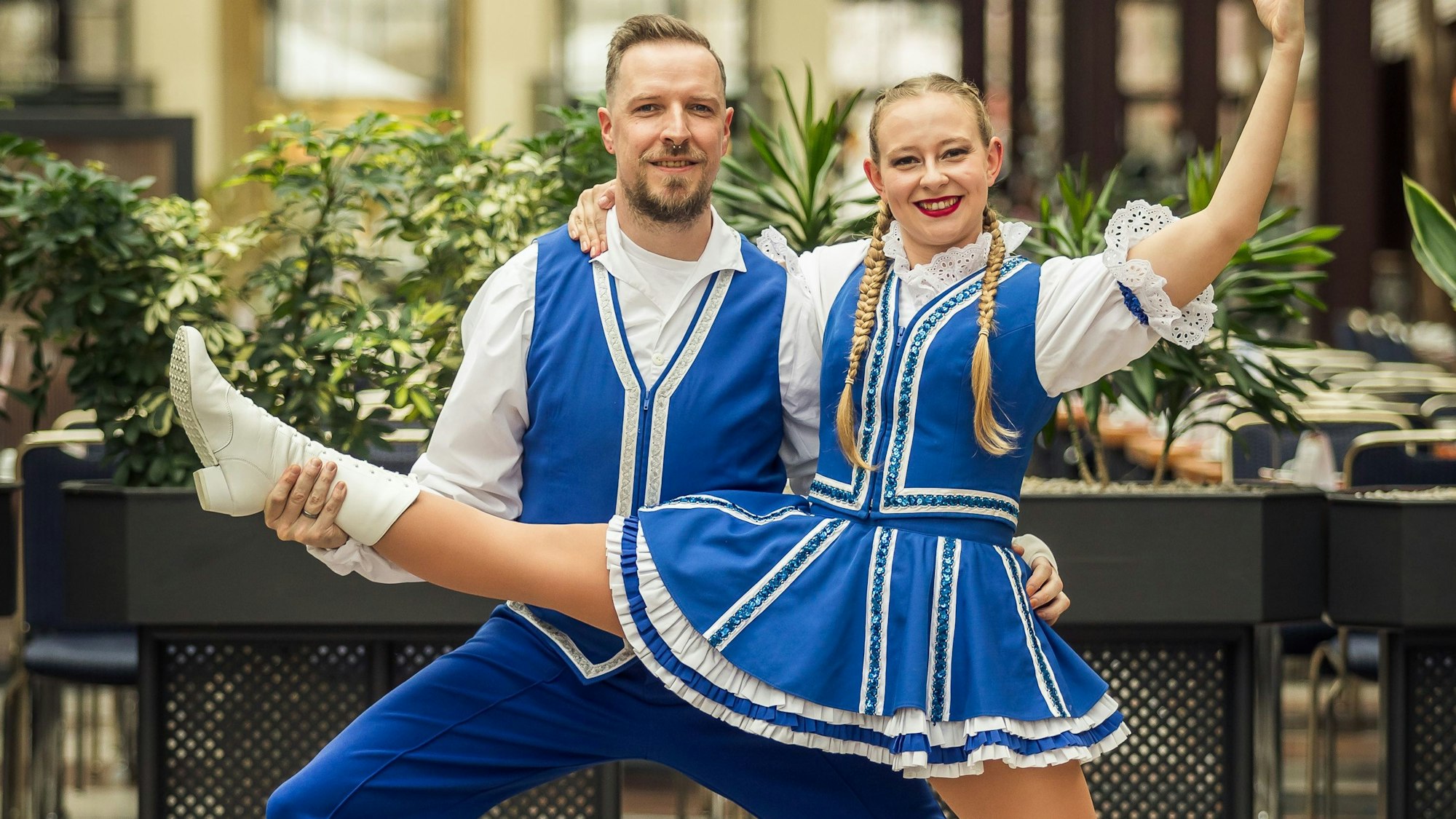 Laura und Stefan Lanzinger von den Fidelen Fordlern.