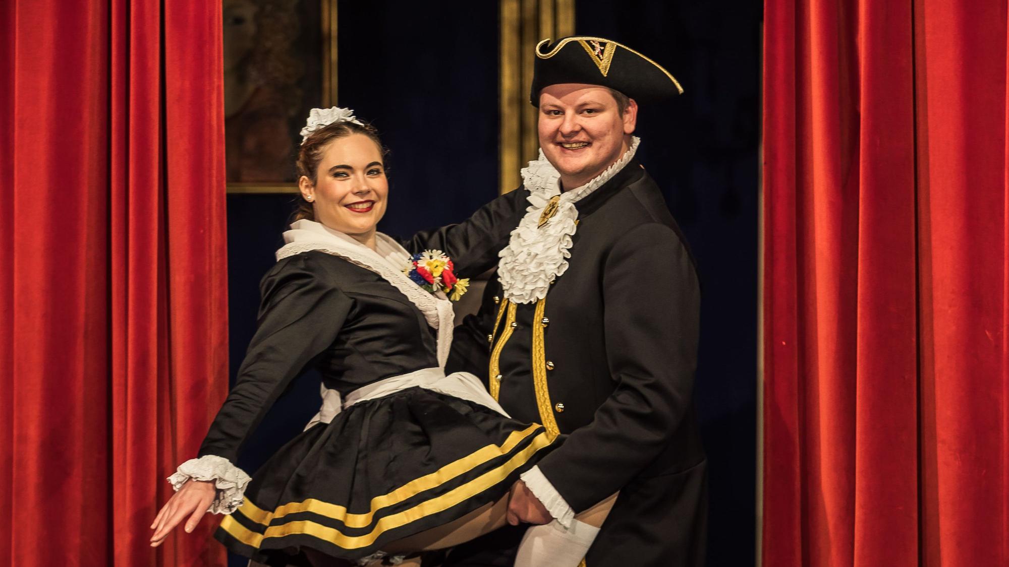 Annkristin Rehberg und Dorian Heidorn von den Lyskircher Hellige Knäächte un Mägde