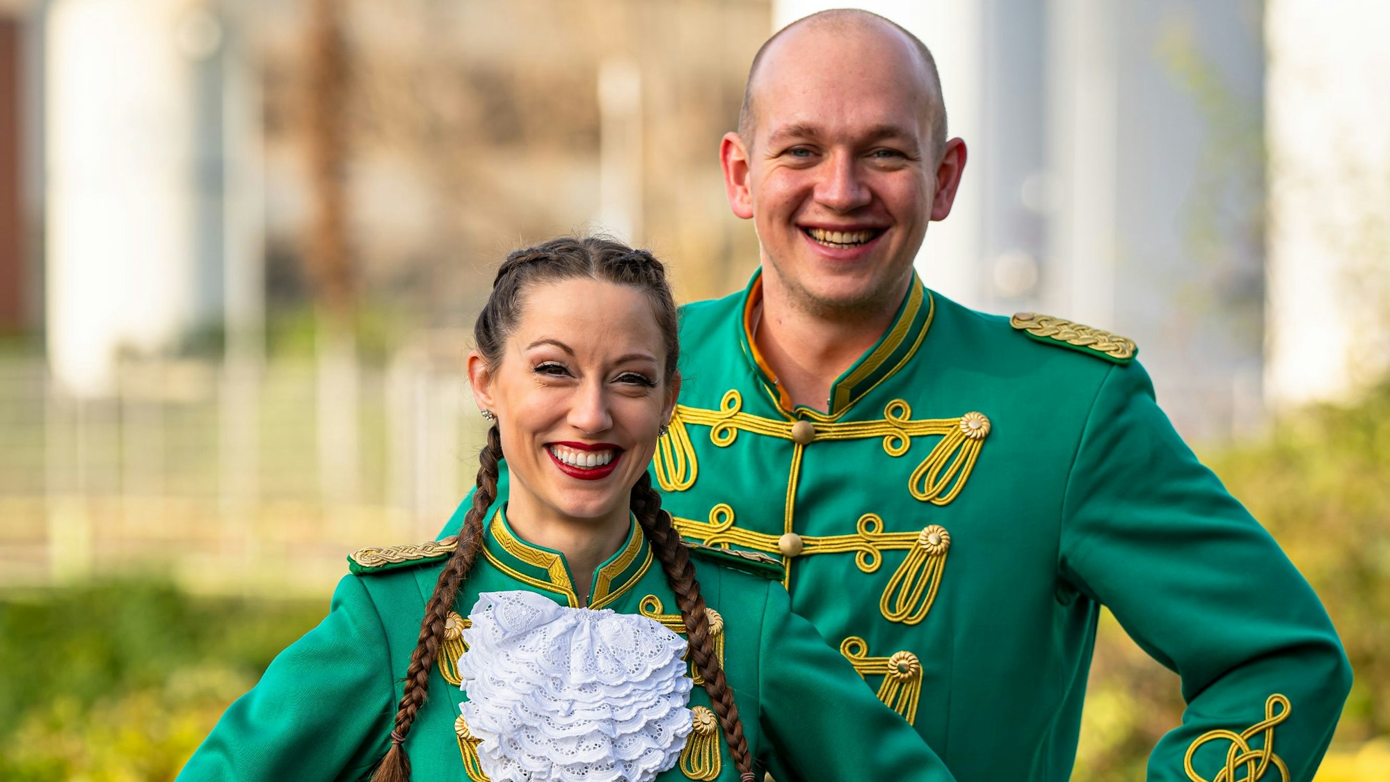 Steffi Vogelsberg und Dominik Hinz von den Rezag Husaren.