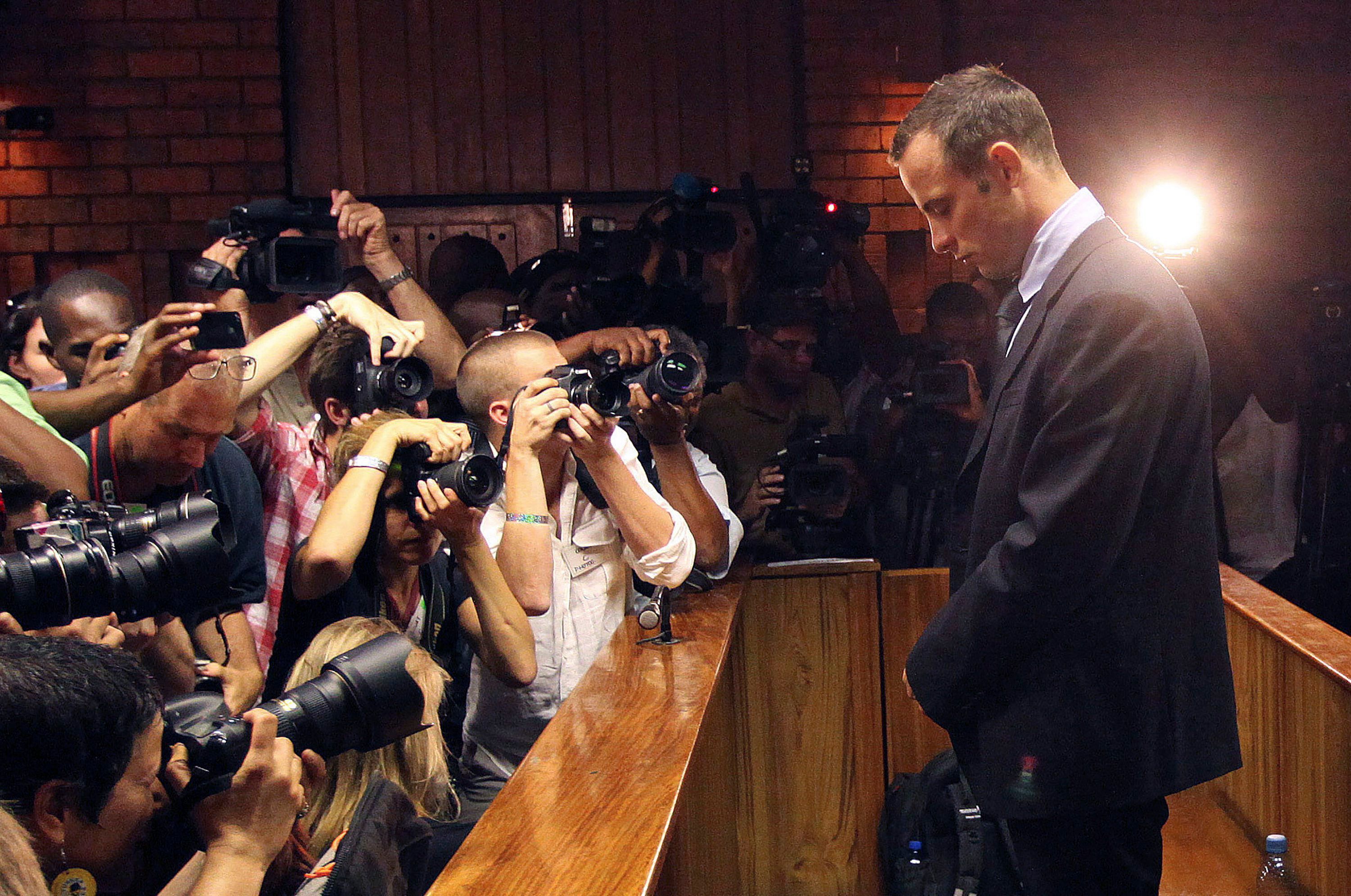 Oscar Pistorius bei der Urteilsverkündigung.