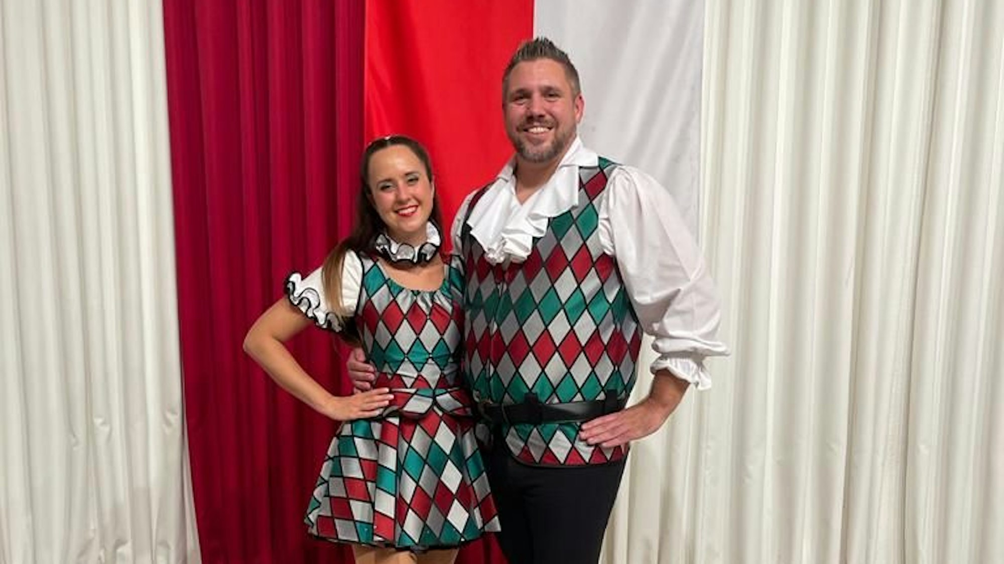 Janine Paul und Michael Rehm von den Kölschen Harlequins.