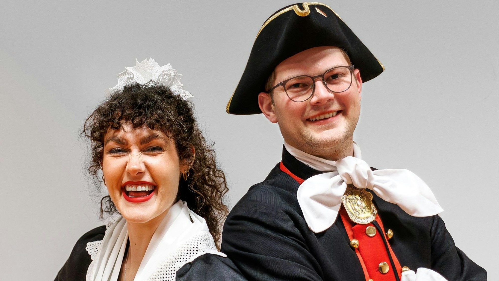 Anna-Lena Berger und Tim Heitmann von den Hellige Knäächte und Mägde.