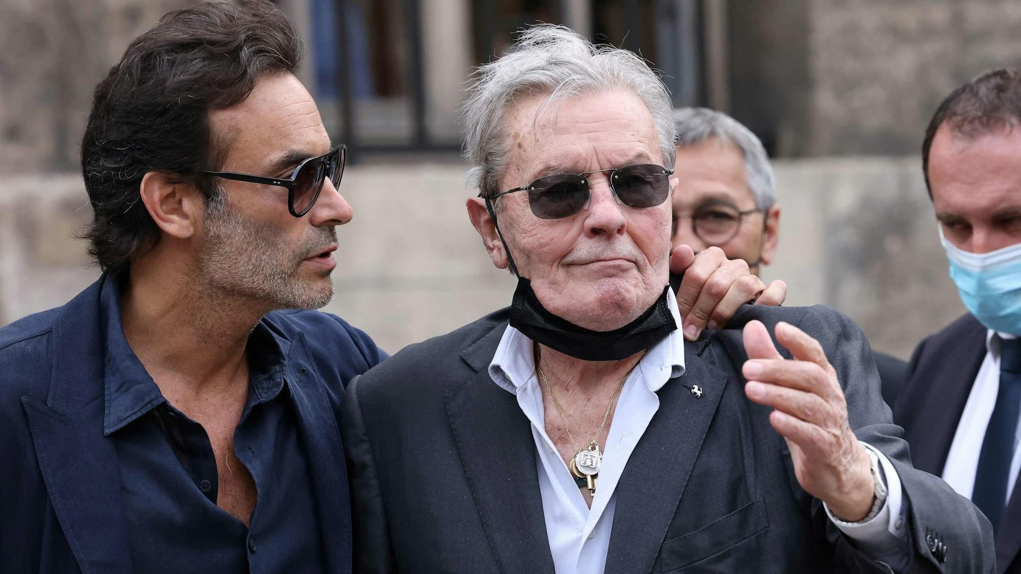 Alain Delon und sein Sohn Anthony