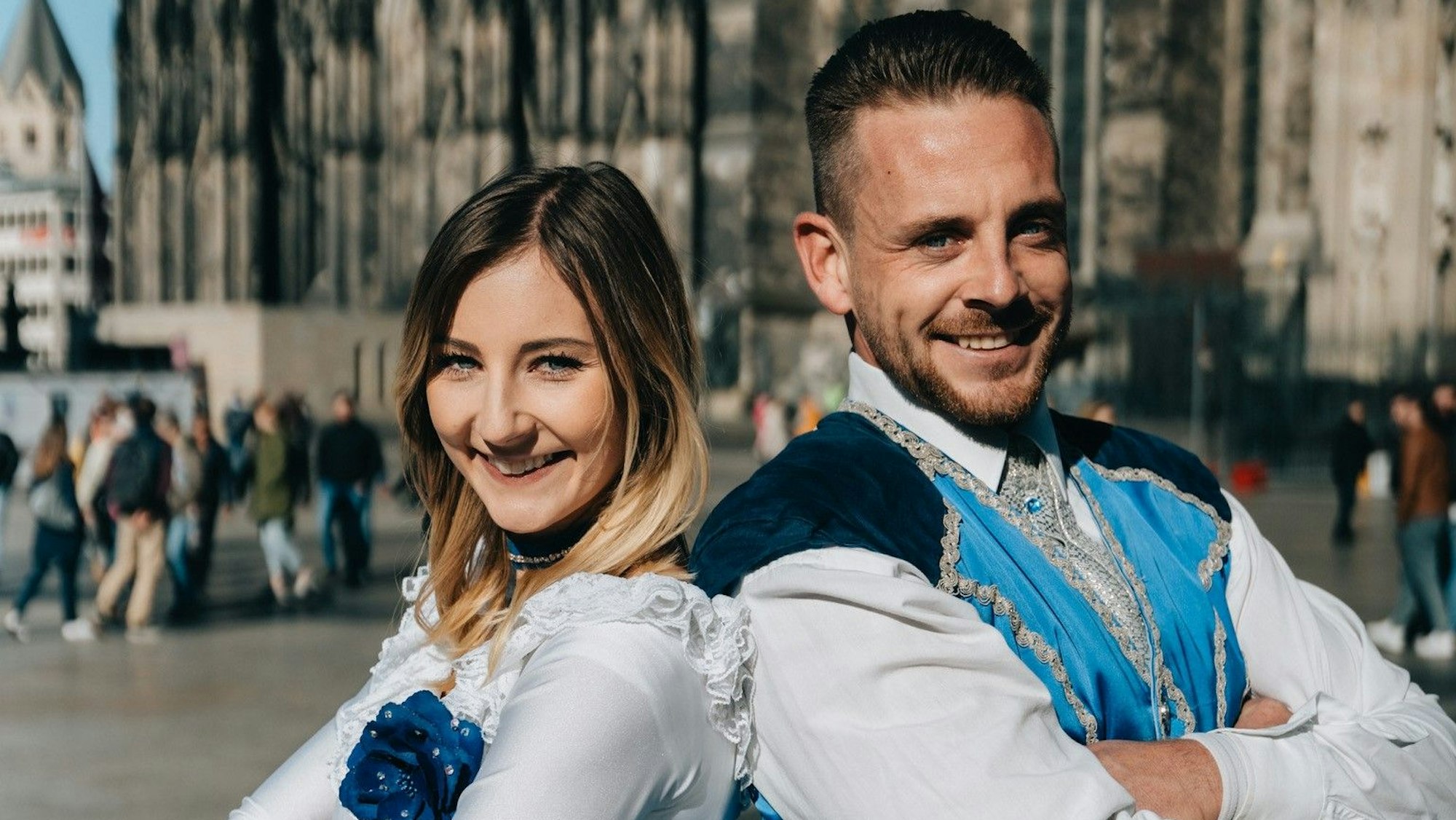 Alexia Danisch und Tim Schneider von den Kölner Rheinveilchen