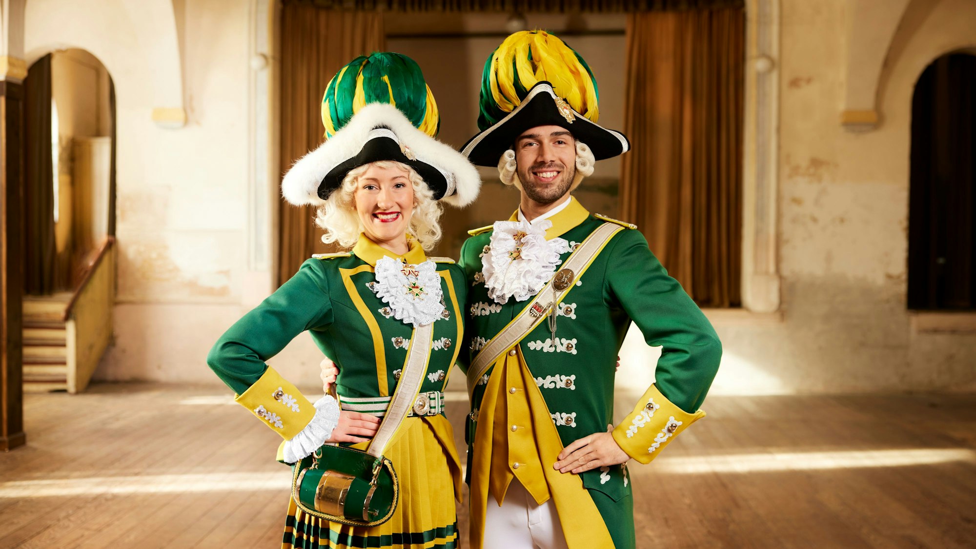 Alina Harig und Davide Giangualano von der Ehrengarde