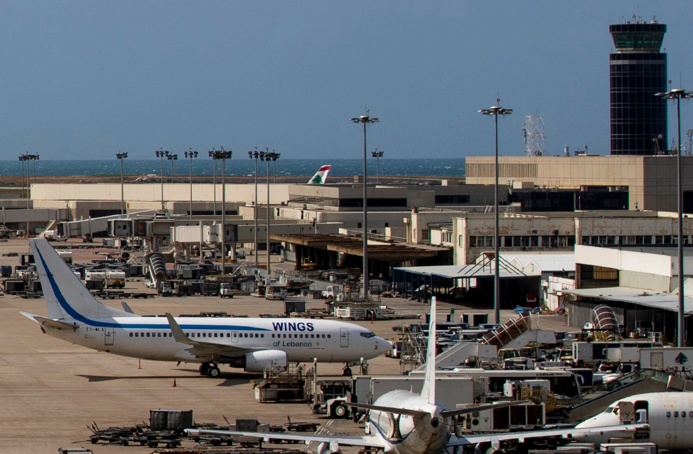 Flugzeuge am Flughafen in Beirut: Hacker haben den Airport für Botschaften attackiert. (Archivbild)