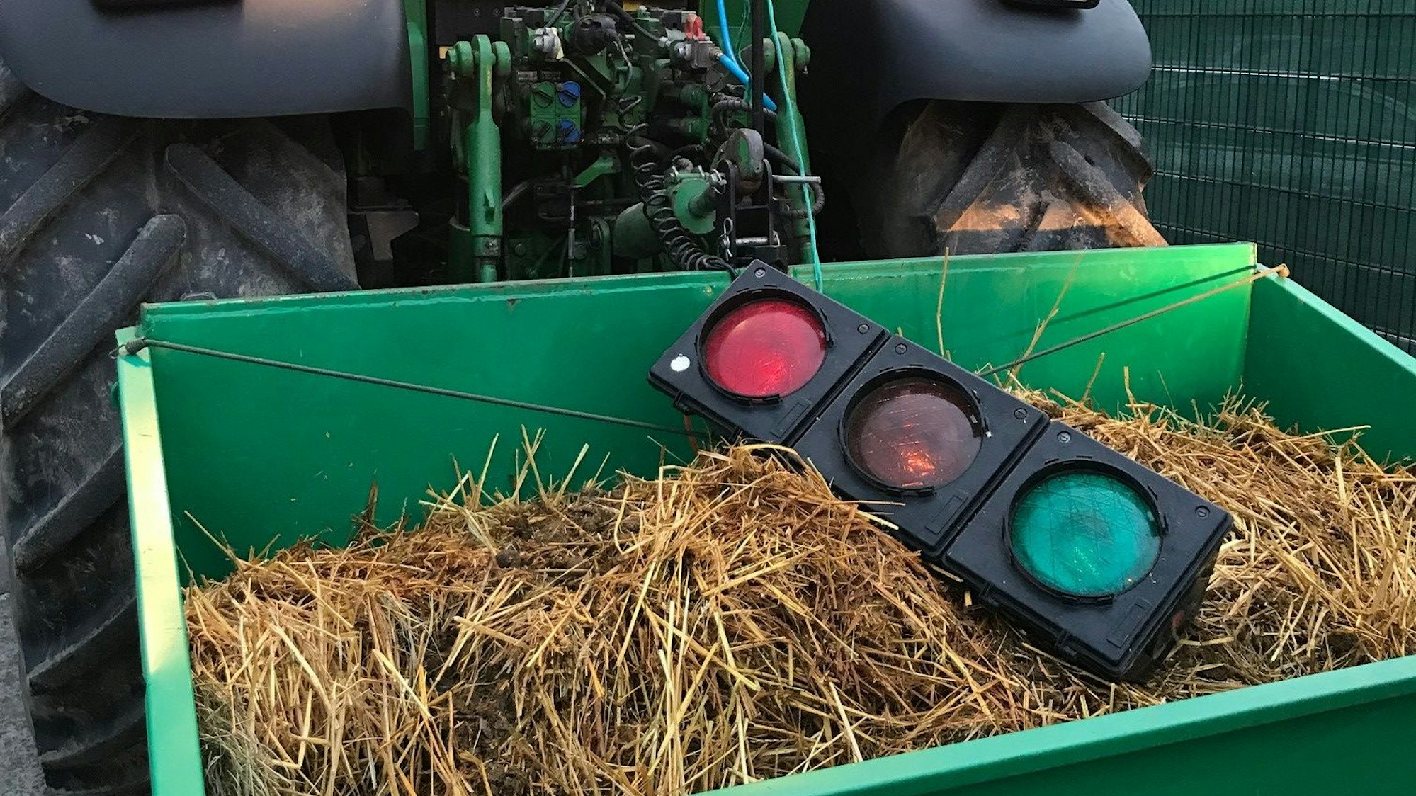 Trecker-Demo in Hürth und Köln
