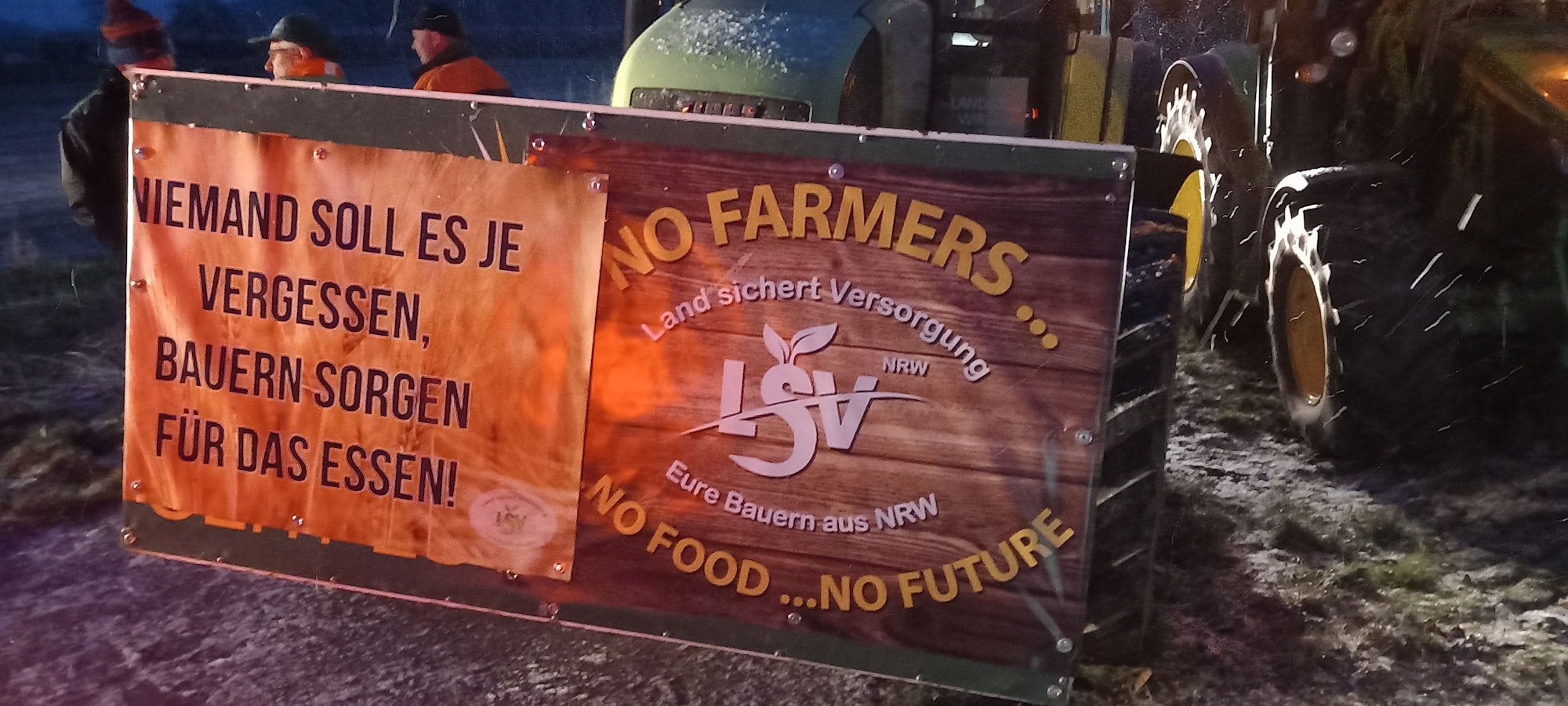 Bauerndemonstrationen Konvoi von Wachtberg nach Bonn ab Villip