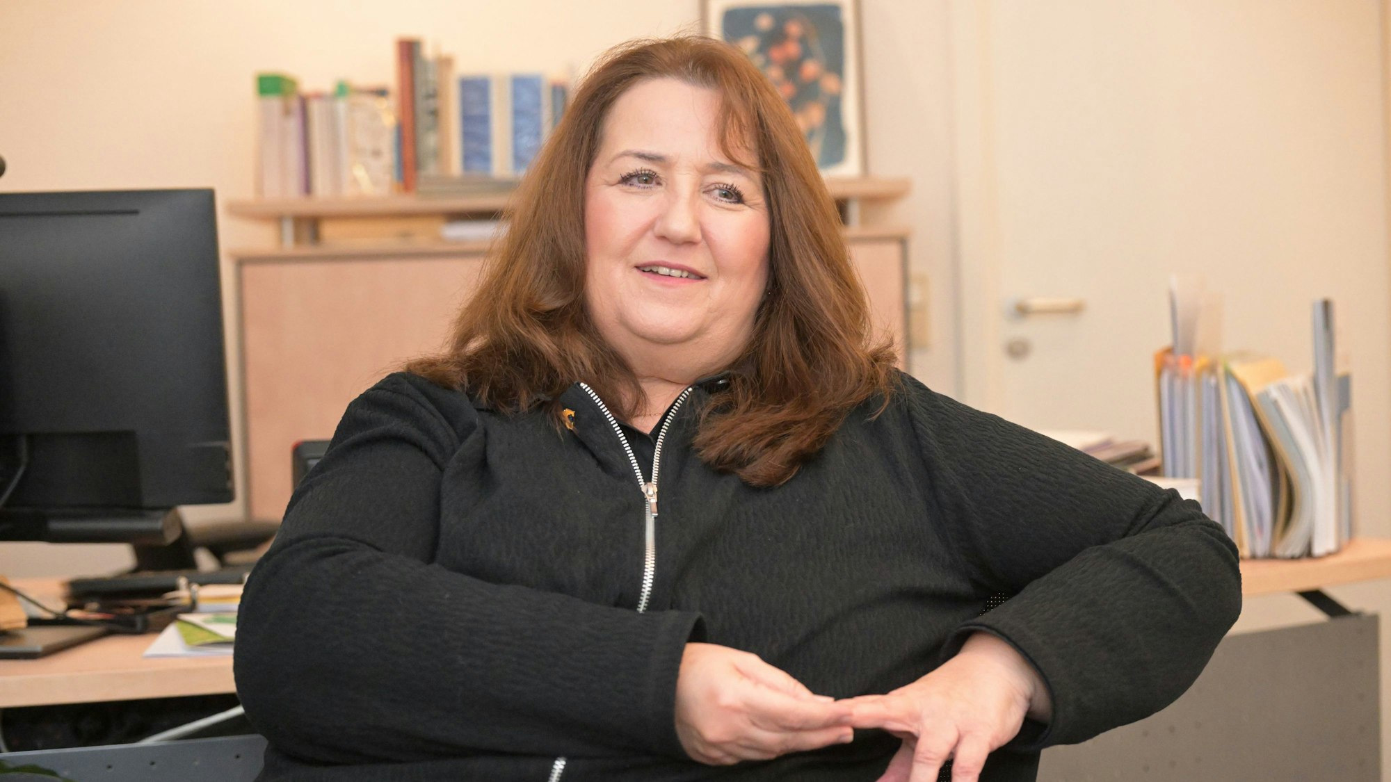 Bondia Schulze, Bürgermeisterin von Rösrath, ist beim Termin für die Haushaltseinbringung in Erklärungsnot.