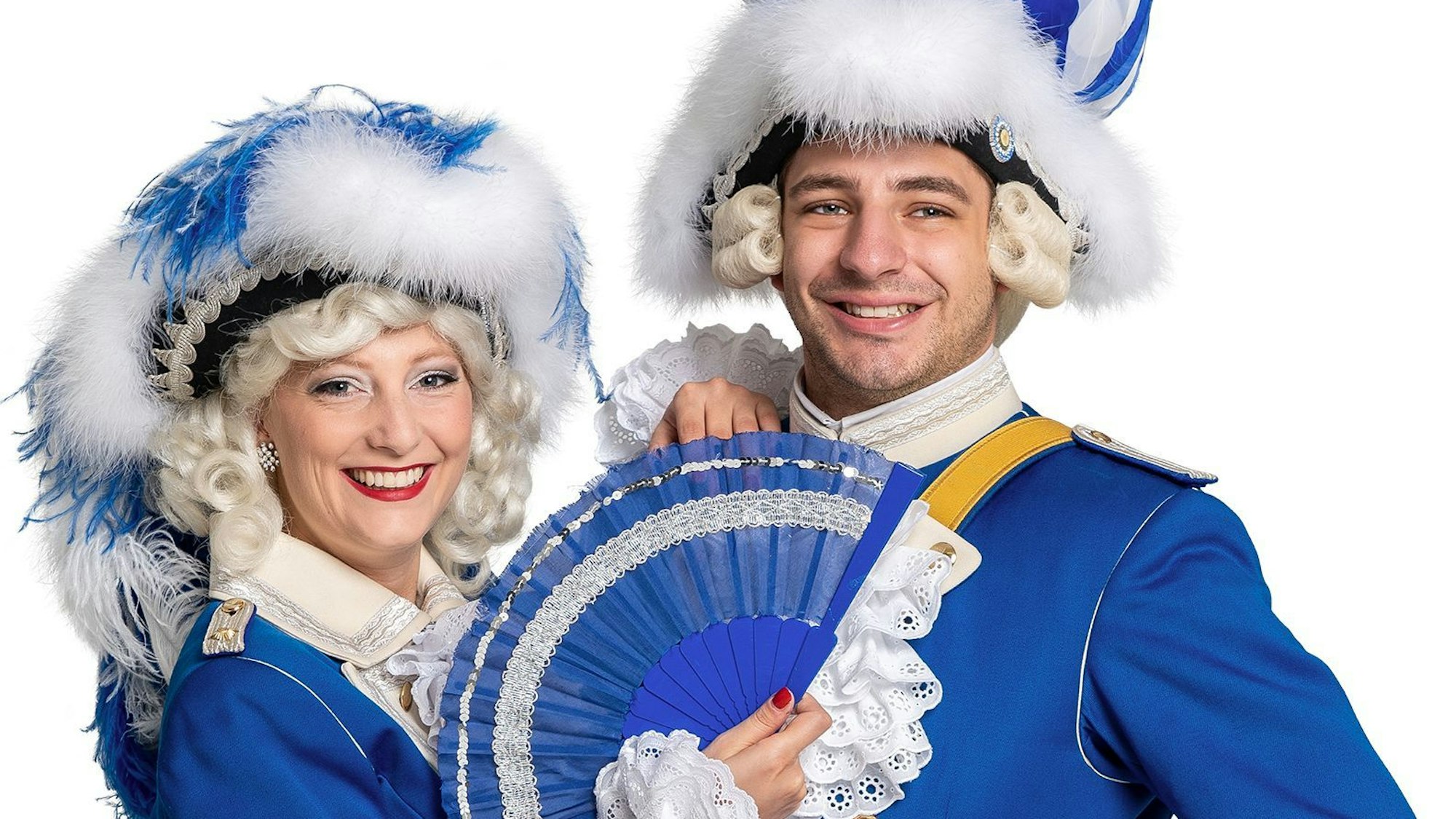 Marie Steffens und Christian Prehl von den Blauen Funken.