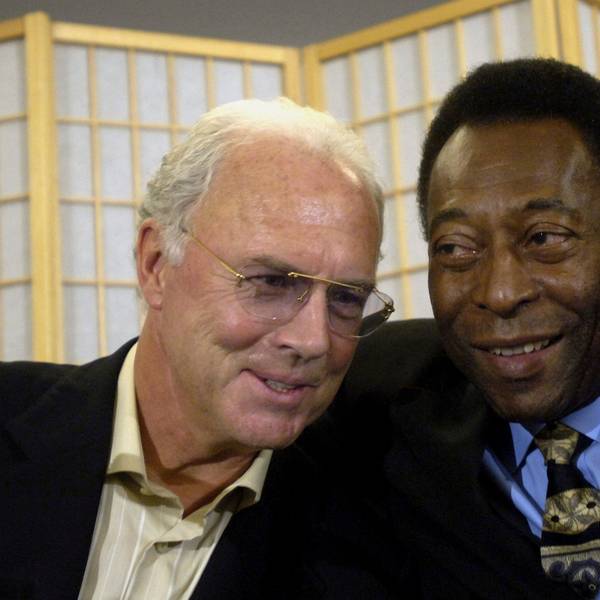 Franz Beckenbaue (l) mit Pele.