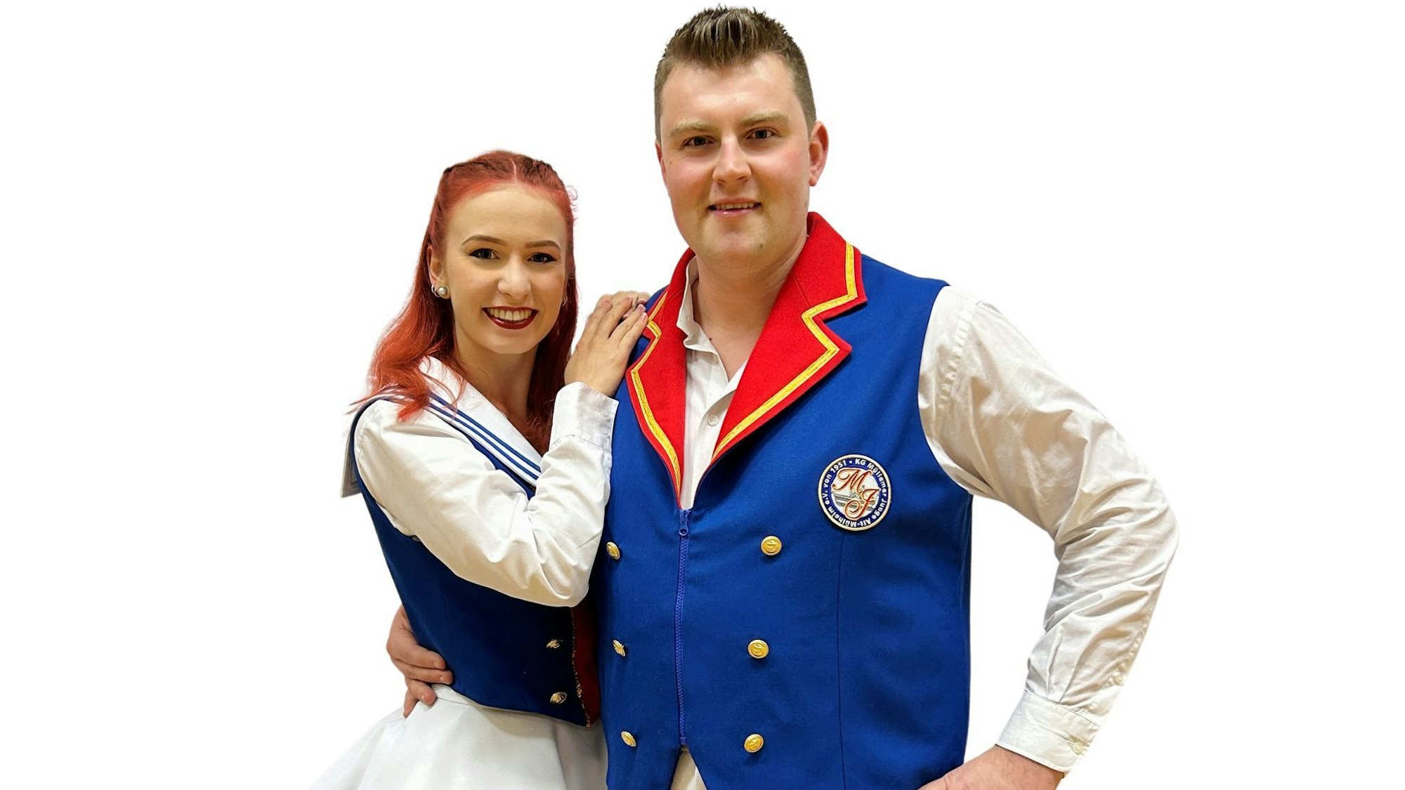 Linda Hannak und Kian Johannpeter von den Original Matrosen vum Müllemer Böötche.