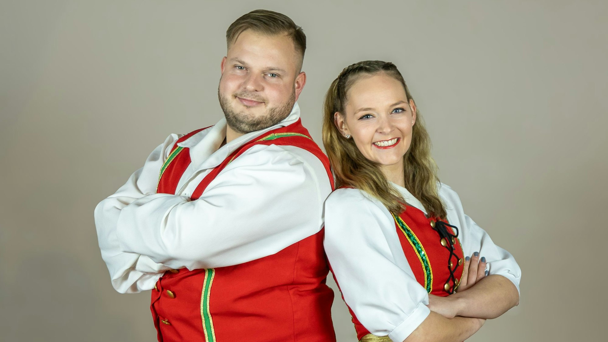 Katharina Paeschke und Patrck Beilmann vom Tanzcorps Echte Fründe.