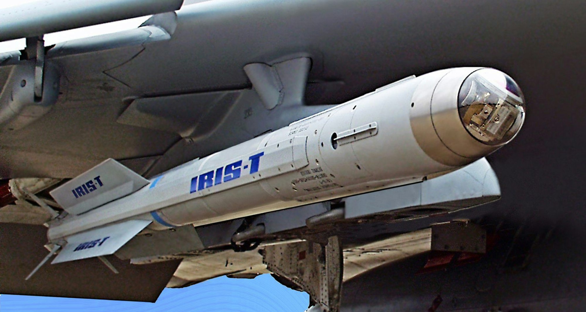 Ein Lenkflugkörper des Waffensystems Iris-T.