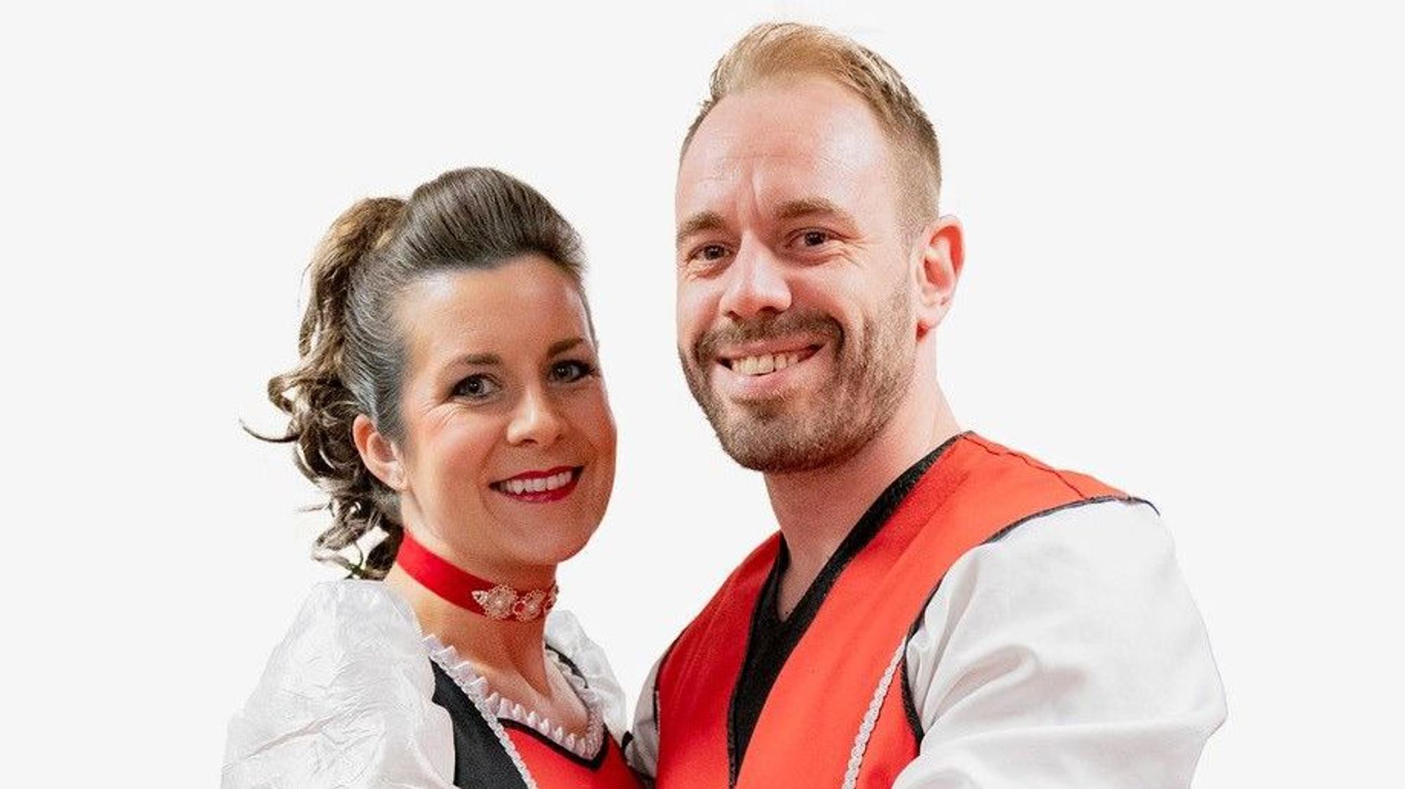 Ramona Breuer und René Quandt von den Fidelen Sandhasen.