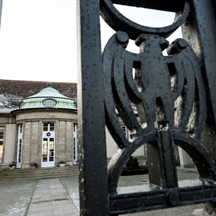 Blick auf ein Gästehaus in Potsdam, in dem AfD-Politiker nach einem Bericht des Medienhauses Correctiv im November an einem Treffen teilgenommen haben sollen.