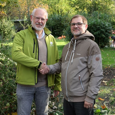 Prof. Theo B. Pagel, Direktor des Kölner Zoos, und Dr. Matthias Markolf, Artenschutzbeauftragter & Koordinator des Artenschutzzentrums im Kölner Zoo