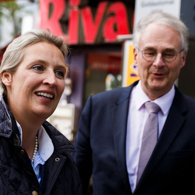 Roland Hartwig galt als Verbündeter von AfD-Co-Vorsitzender Alice Weidel. Nachdem bekannt wurde, dass sich der AfD-Politiker aus Rhein-Berg mit anderen Rechtsextremisten getroffen hatte, hat sich Weidel von ihm getrennt. (Archivbild)