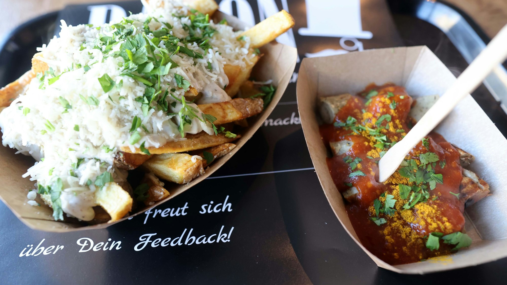 Köln, RSK, Imbiss-Restaurant Baron mit Carsten Goms (l.) und Alexander Schebalkin