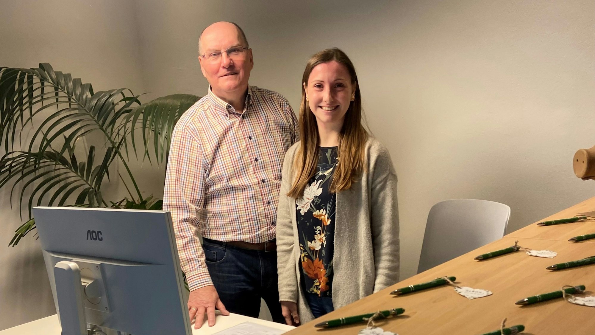 Auf dem Foto ist der neue Tresen des Hospizvereins zu sehen.