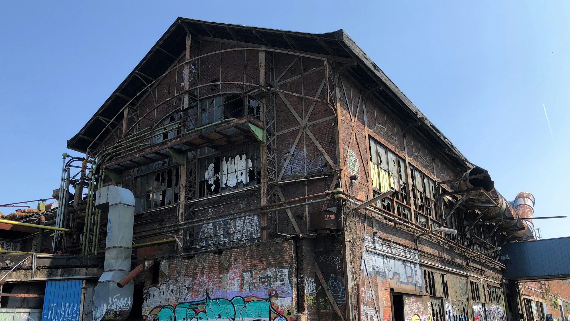 Die denkmalgeschützte Möhringhalle auf dem ehemaligen KHD-Gelände in Mülheim.