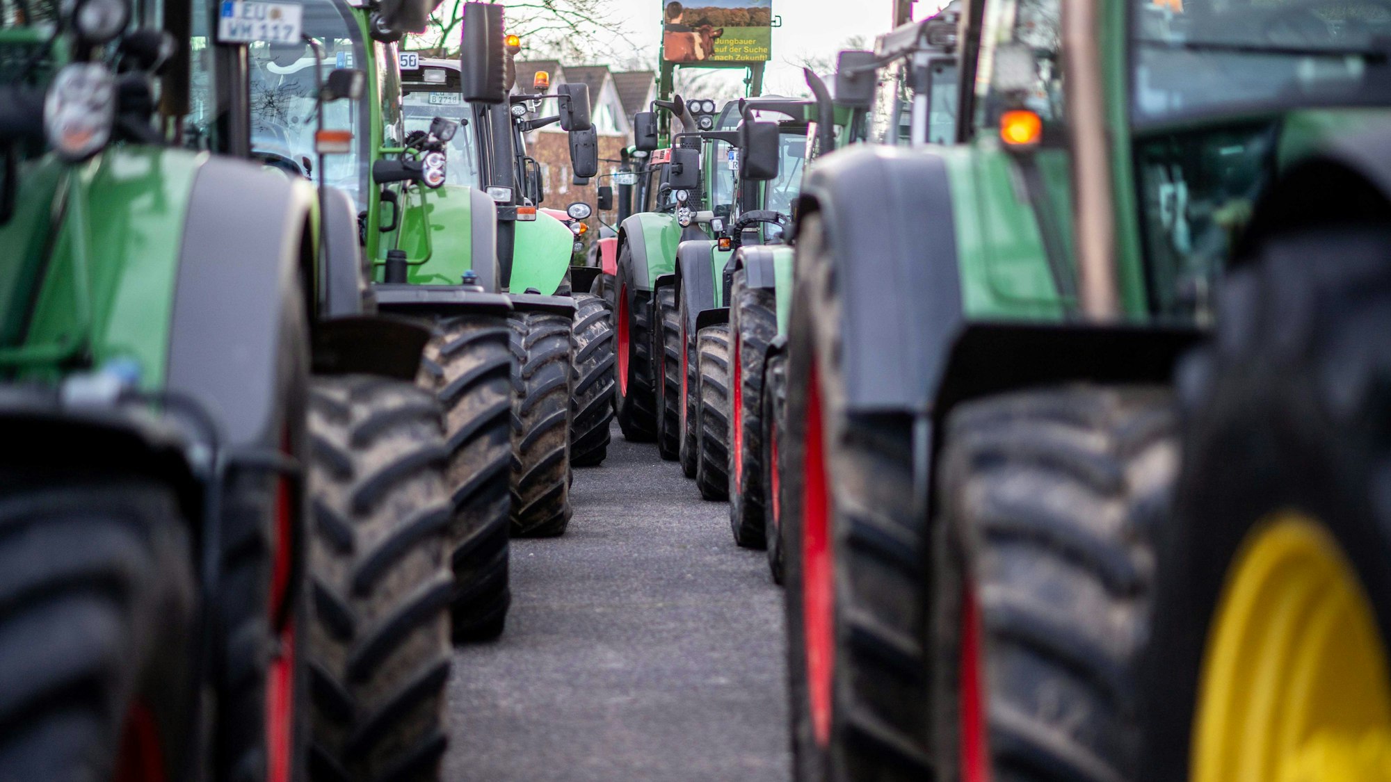 Knapp 1000 Fahrzeuge waren bei den Protesten der Landwirte im Kreis Euskirchen unterwegs.