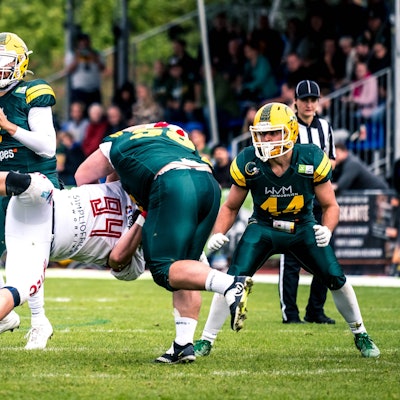 GFL Play Off Halbfinale: Potsdam Royals - Cologne Crocodiles 24.09.2022 Potsdam Royals - Cologne Crocodiles *** GFL Play Off Semifinals Potsdam Royals Cologne Crocodiles 24 09 2022 Potsdam Royals Cologne Crocodiles Copyright: xBEAUTIFULxSPORTS/NicolxMarschallx