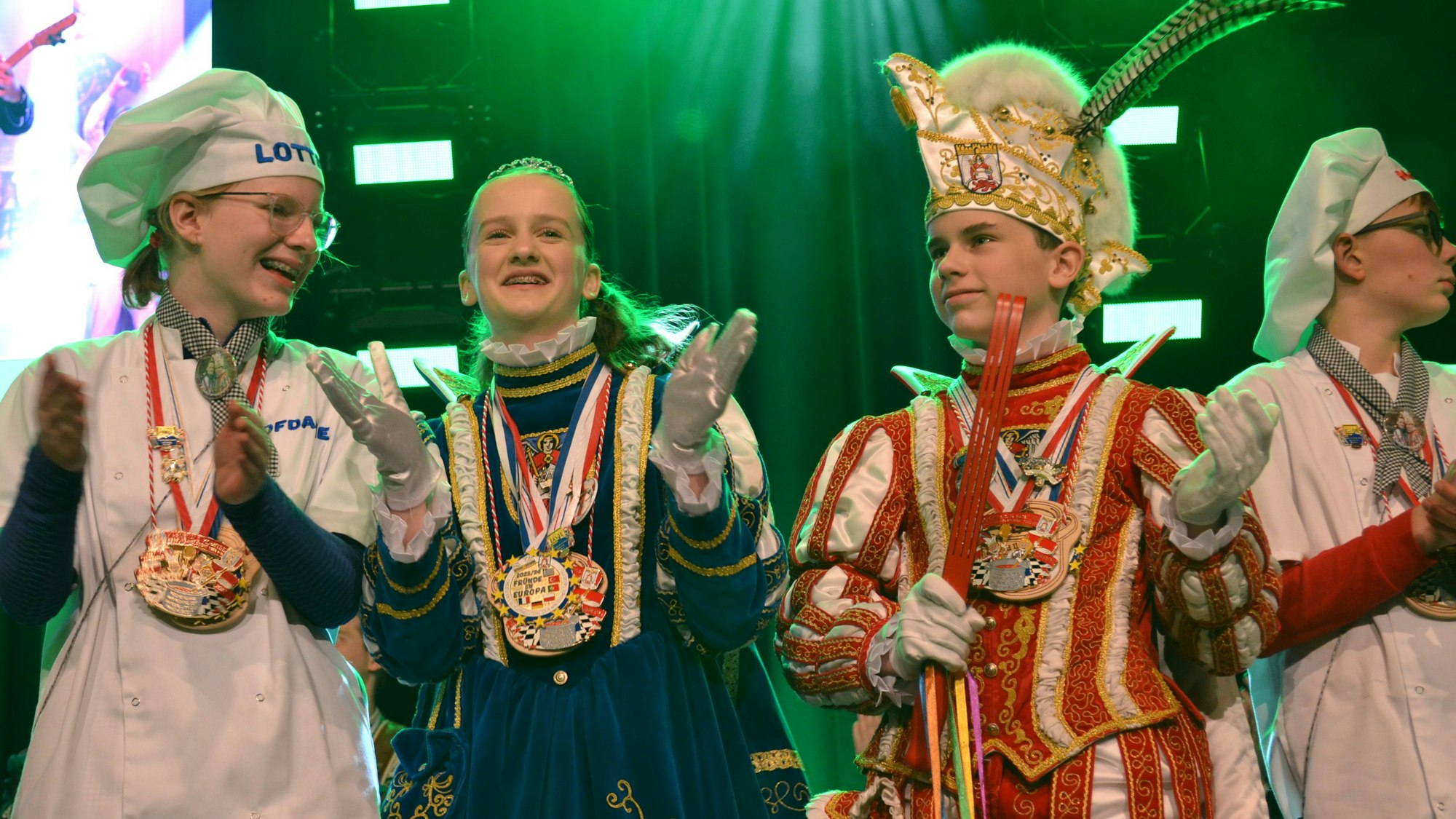 Kinderprinz David II. und Siegburgia Melina I. ließen sich feiern.