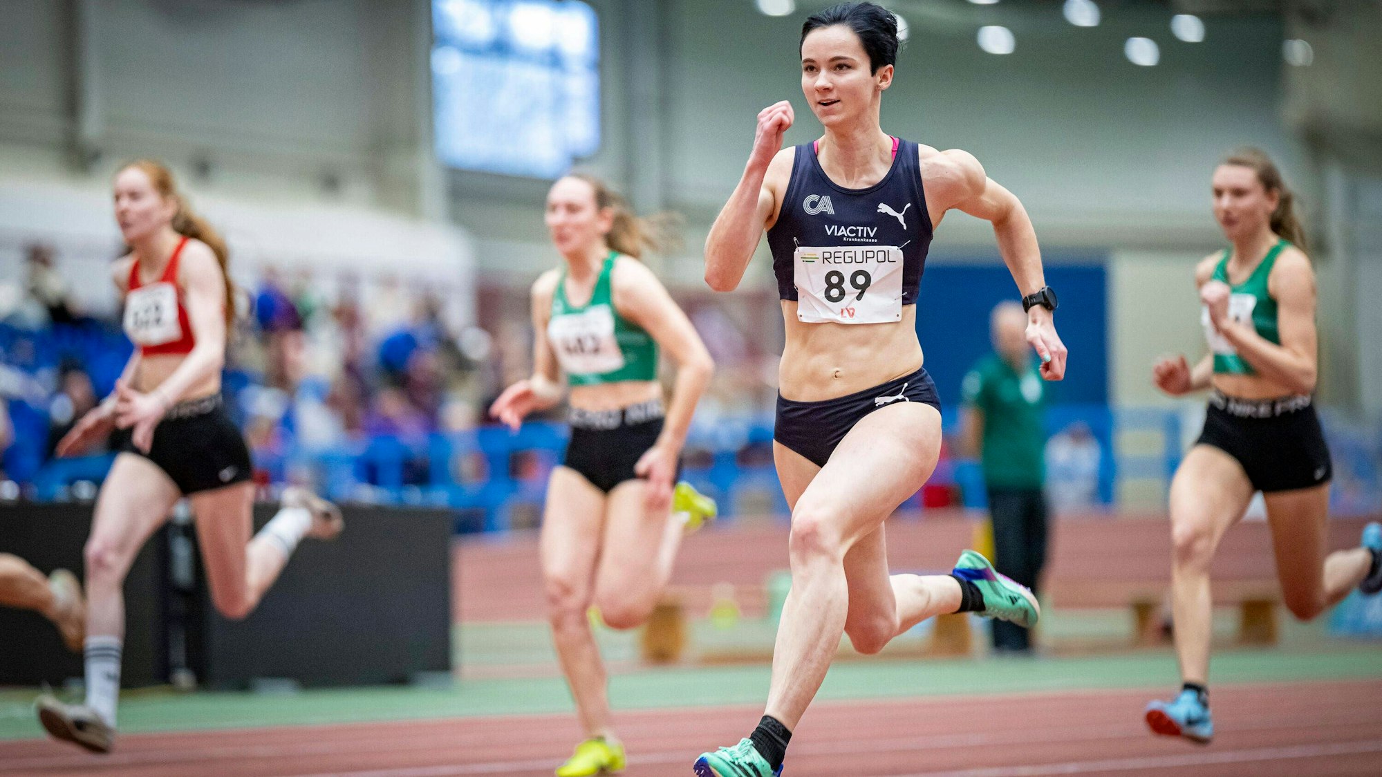 LV-Nordrhein-Hallenmeisterschaften Leverkusen, 21.01.2024 Tiffany Eidner Cologne Athletics LV-Nordrhein-Hallenmeisterschaften am 21.01.2024 in der Leichtathletik-Halle des TSV Bayer 04 Leverkusen, Leverkusen Nordrhein-Westfalen. *** LV Nordrhein Indoor Championships Leverkusen, 21 01 2024 Tiffany Eidner Cologne Athletics LV Nordrhein Indoor Championships on 21 01 2024 in the athletics hall of TSV Bayer 04 Leverkusen, Leverkusen North Rhine-Westphalia Copyright: xBEAUTIFULxSPORTS/B.Hoffmannx