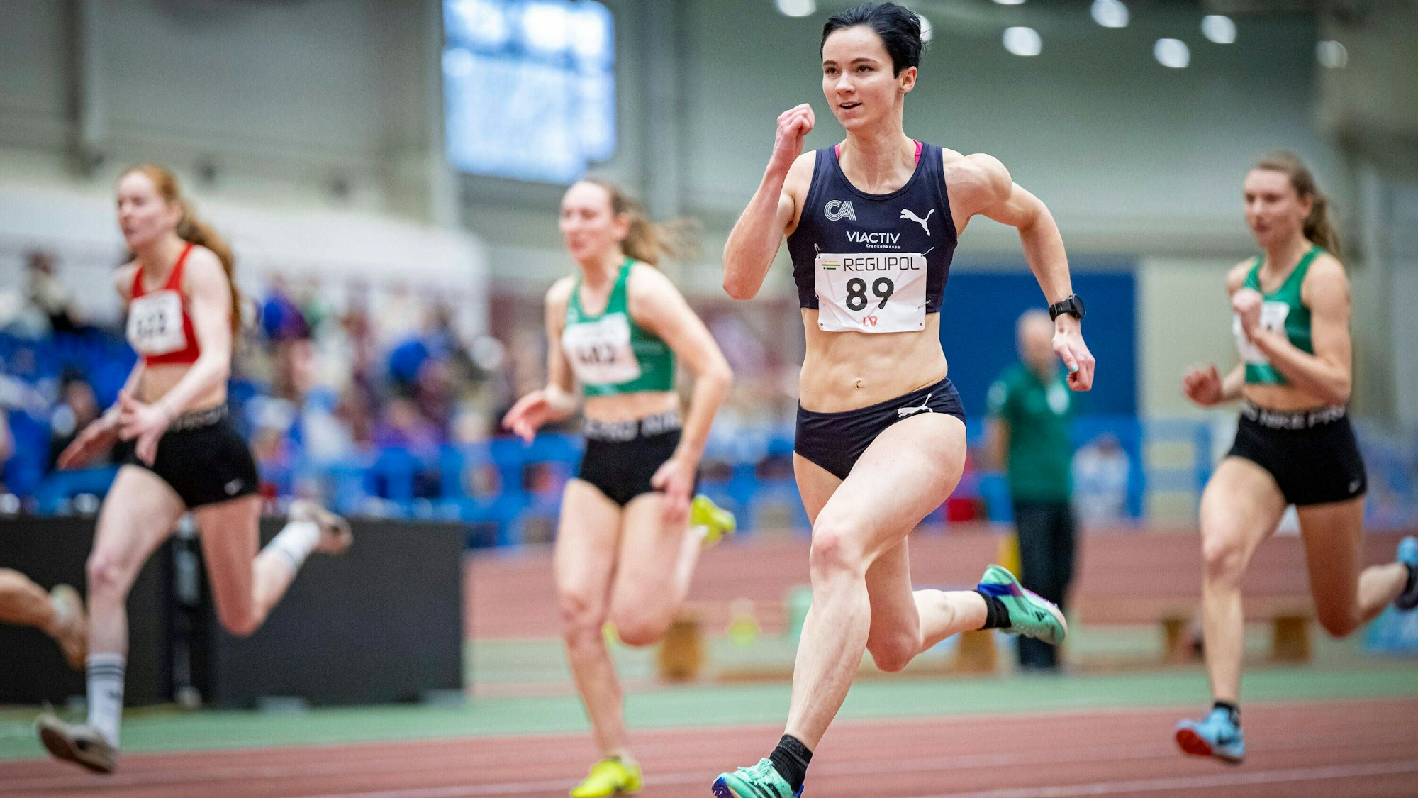 LV-Nordrhein-Hallenmeisterschaften Leverkusen, 21.01.2024 Tiffany Eidner Cologne Athletics LV-Nordrhein-Hallenmeisterschaften am 21.01.2024 in der Leichtathletik-Halle des TSV Bayer 04 Leverkusen, Leverkusen Nordrhein-Westfalen. *** LV Nordrhein Indoor Championships Leverkusen, 21 01 2024 Tiffany Eidner Cologne Athletics LV Nordrhein Indoor Championships on 21 01 2024 in the athletics hall of TSV Bayer 04 Leverkusen, Leverkusen North Rhine-Westphalia Copyright: xBEAUTIFULxSPORTS/B.Hoffmannx